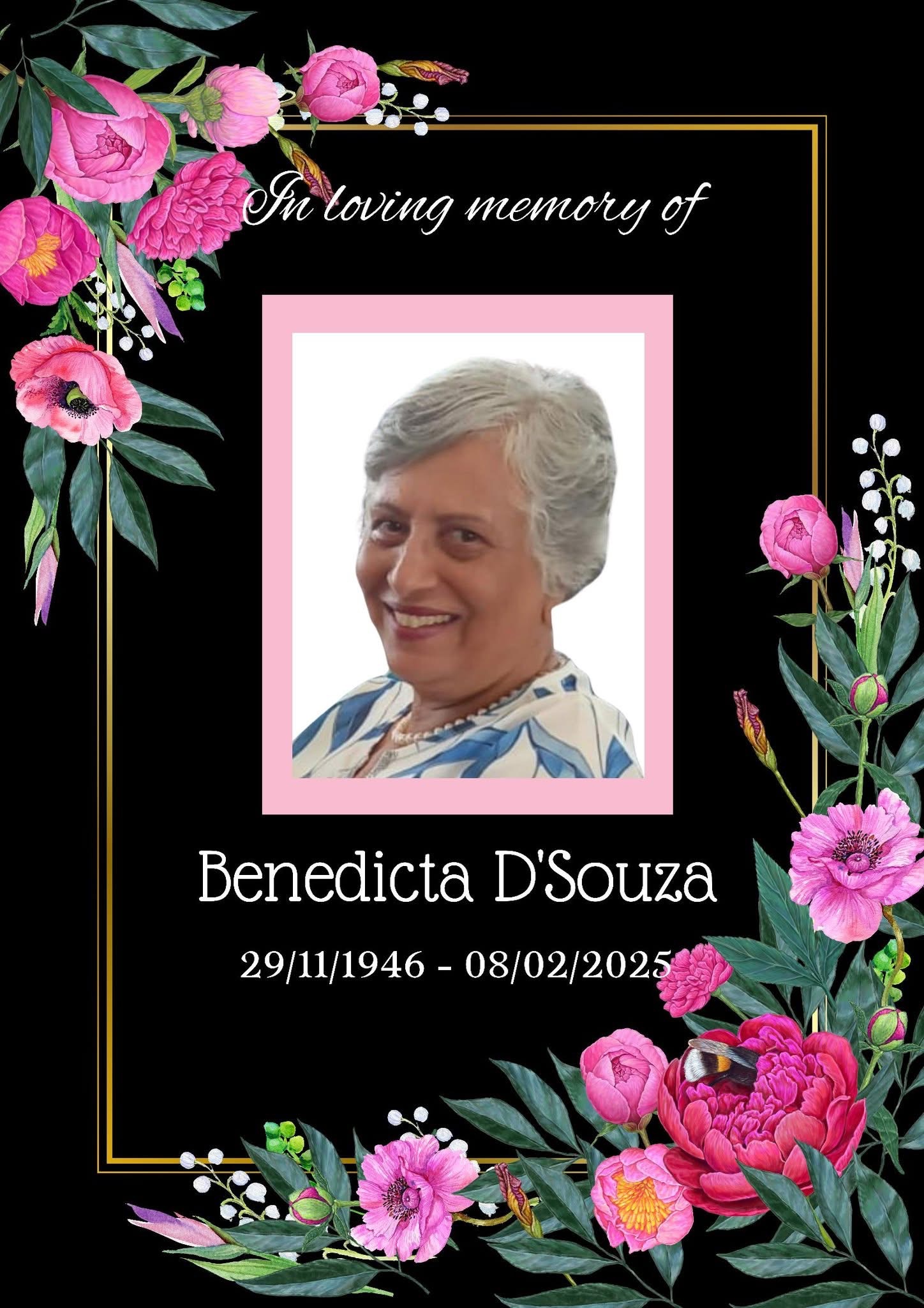 Mrs Benedicta Dsouza