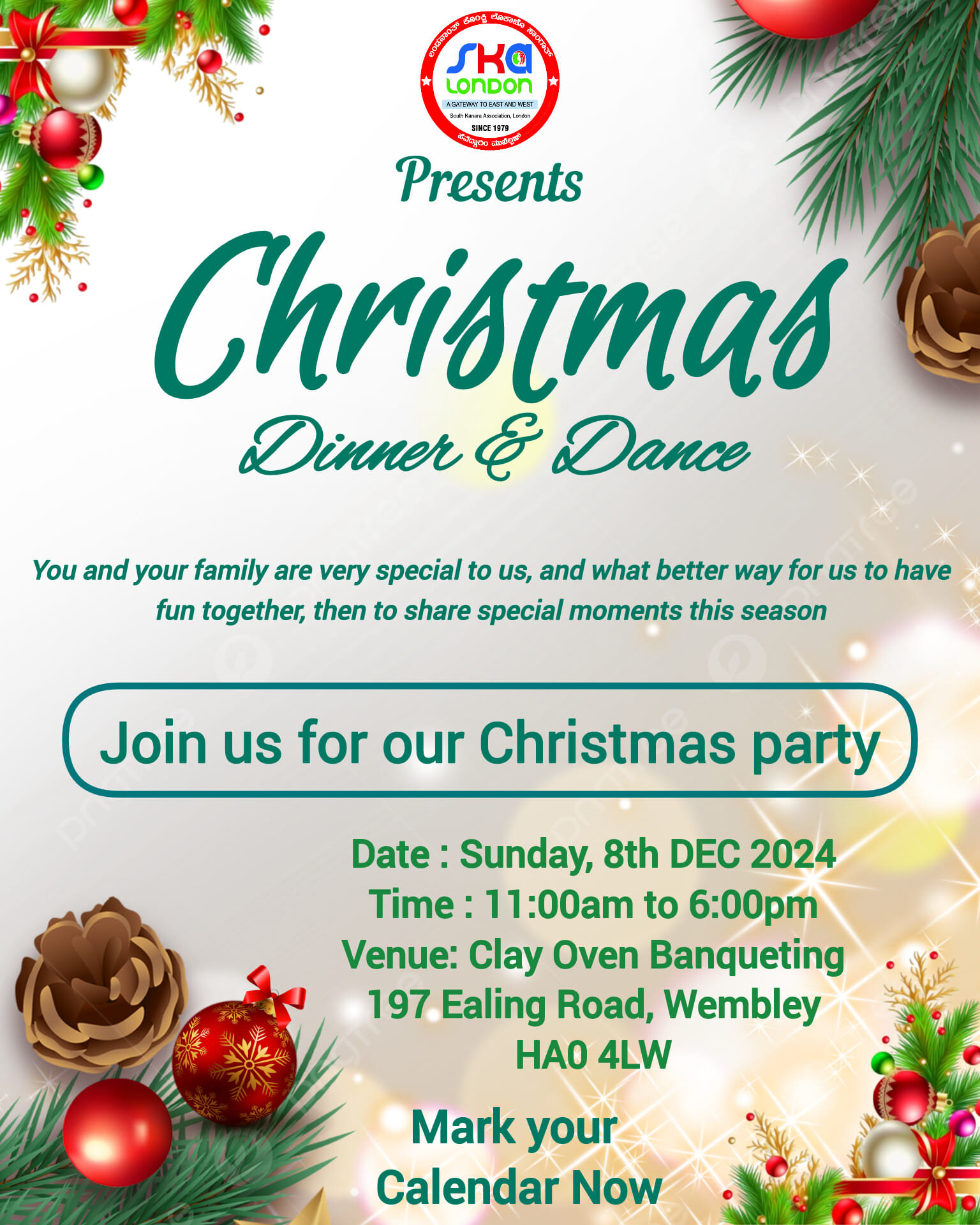 Ska London Presents: Christmas Dinner & Dance Party 2024